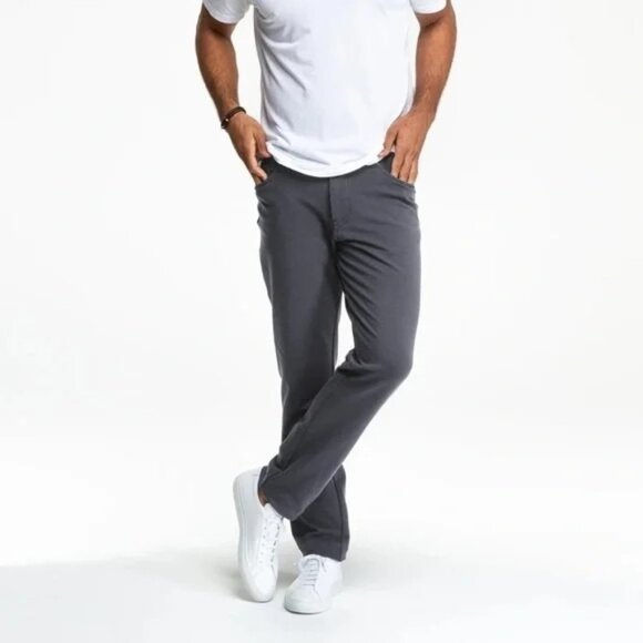 Swet Tailor All-In Slim Fit Stretch Pants Grey 32 x 32 - Picture 1 of 8